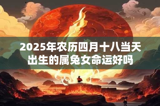 2025年农历四月十八当天出生的属兔女命运好吗 2025年农历四月十八当天出生的属兔女命运好吗