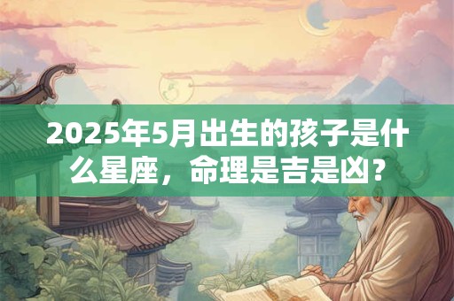 2025年5月出生的孩子是什么星座,命理是吉是凶? 2025年5月出生的孩子是什么星座,命理是吉是凶?