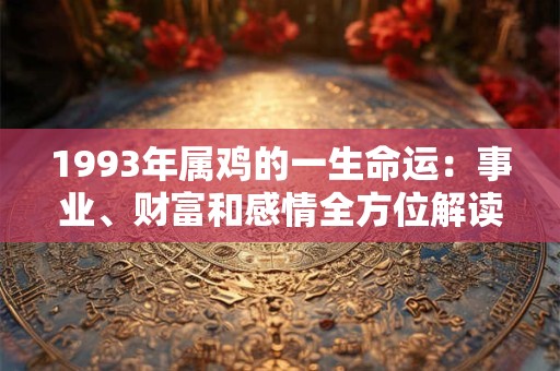 1993年属鸡的一生命运：事业、财富和感情全方位解读