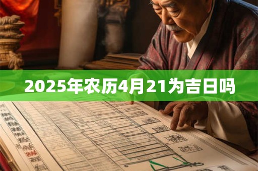 2025年农历4月21为吉日吗 2025年农历4月21为吉日吗