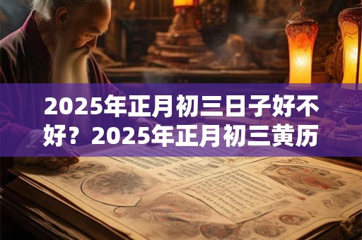 2026年正月初三日子好不好？2026年正月初三黄历怎么样？