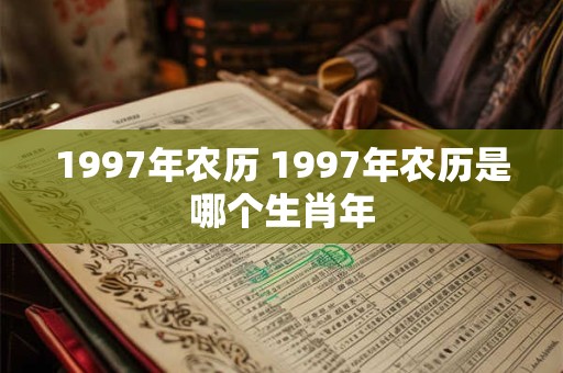 1997年农历 1997年农历是哪个生肖年