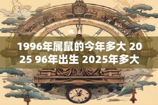 1996年属鼠的今年多大 2025 96年出生 2025年多大年龄