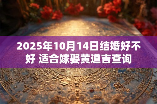 2025年10月14日结婚好不好 适合嫁娶黄道吉查询