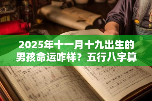 2025年十一月十九出生的男孩命运咋样？五行八字算命