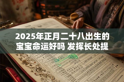 2025年正月二十八出生的宝宝命运好吗 发挥长处提升运势
