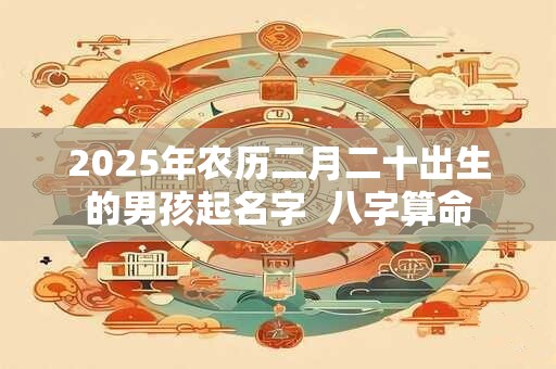 2025年农历二月二十出生的男孩起名字  八字算命