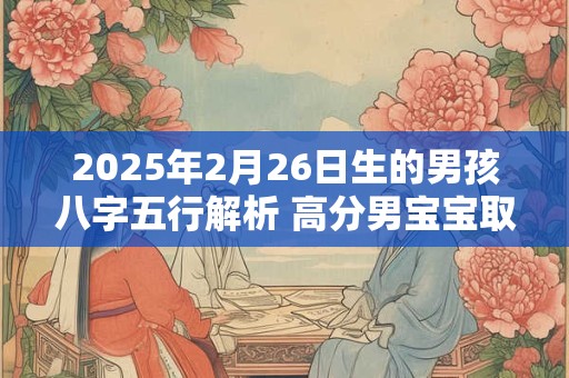 2025年2月26日生的男孩八字五行解析 高分男宝宝取名字