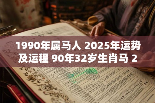 1990年属马人 2025年运势及运程 90年32岁生肖马 2025年每月运势