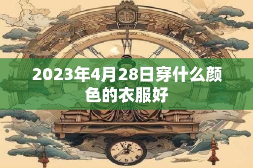 2023年4月28日穿什么颜色的衣服好