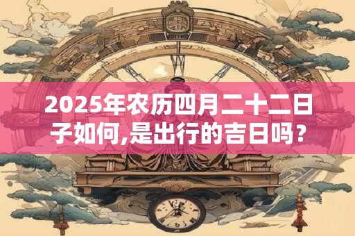 2025年农历四月二十二日子如何,是出行的吉日吗？