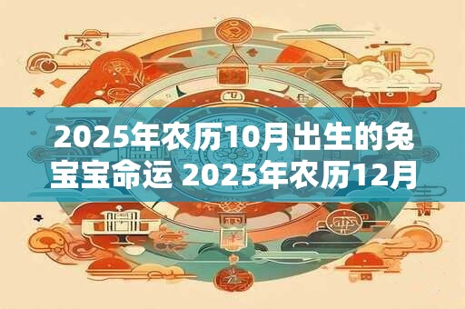 2025年农历10月出生的兔宝宝命运 2025年农历12月结婚黄道吉日