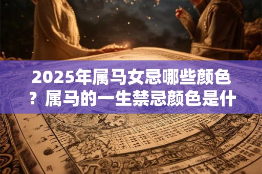 2025年属马女忌哪些颜色？属马的一生禁忌颜色是什么