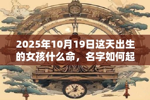 2025年10月19日这天出生的女孩什么命，名字如何起吉利？