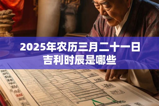 2025年农历三月二十一日吉利时辰是哪些