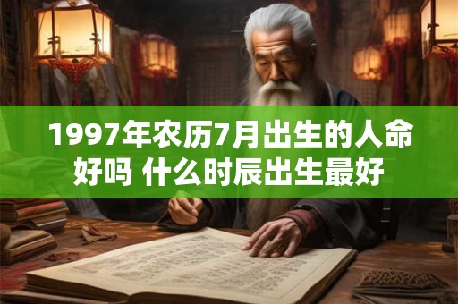 1997年农历7月出生的人命好吗 什么时辰出生最好