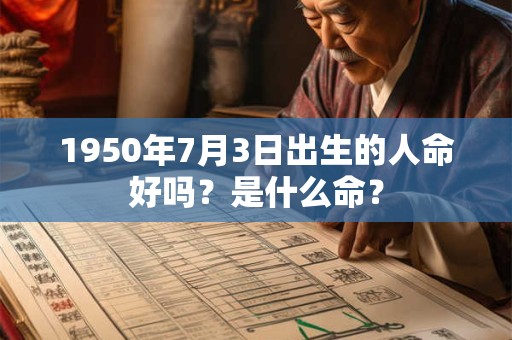 1950年7月3日出生的人命好吗？是什么命？