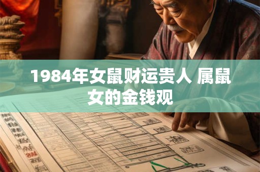 1984年女鼠财运贵人 属鼠女的金钱观
