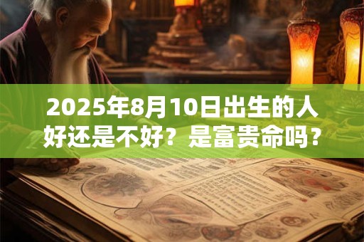 2025年8月10日出生的人好还是不好?是富贵命吗? 2025年8月10日出生的人好还是不好?是富贵命吗?