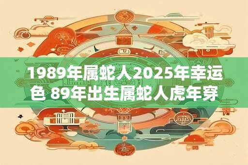 1989年属蛇人2025年幸运色 89年出生属蛇人虎年穿什么颜色衣服好