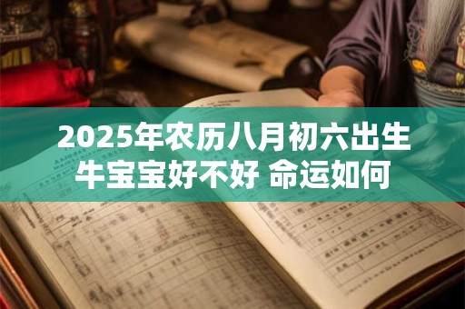 2026年农历八月初六出生牛宝宝好不好 命运如何 2026年农历八月初六出生牛宝宝好不好 命运如何