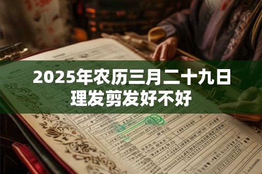 2025年农历三月二十九日理发剪发好不好