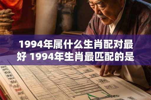 1994年属什么生肖配对最好 1994年生肖最匹配的是哪个
