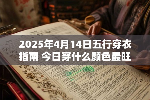 2025年4月14日五行穿衣指南 今日穿什么颜色最旺运 2025年4月14日五行穿衣指南 今日穿什么颜色最旺运