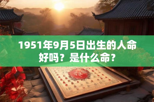 1951年9月5日出生的人命好吗？是什么命？