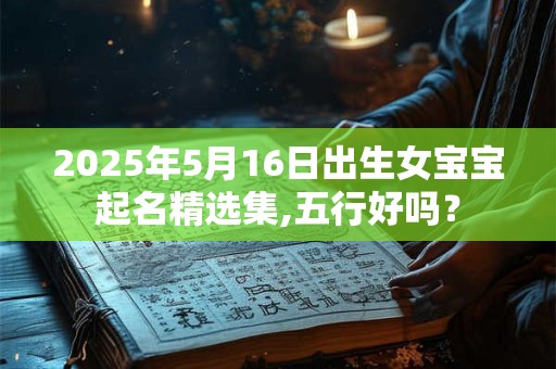 2025年5月16日出生女宝宝起名精选集,五行好吗？