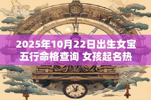 2025年10月22日出生女宝五行命格查询 女孩起名热门新款