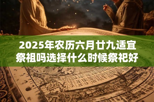 2025年农历六月廿九适宜祭祖吗选择什么时候祭祀好? 2025年农历六月廿九适宜祭祖吗选择什么时候祭祀好?