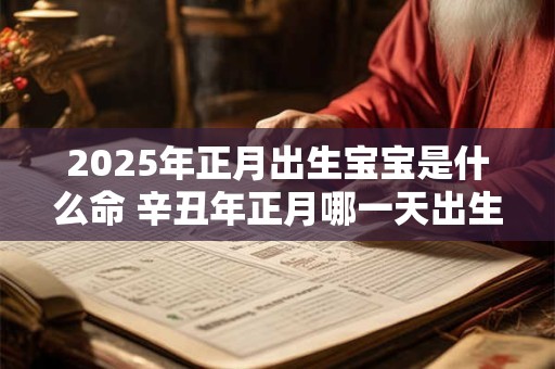 2025年正月出生宝宝是什么命 辛丑年正月哪一天出生最好
