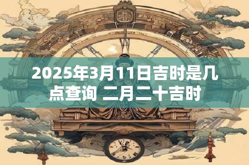 2025年3月11日吉时是几点查询 二月二十吉时