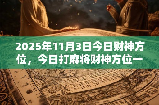 2025年11月3日今日财神方位，今日打麻将财神方位一览表