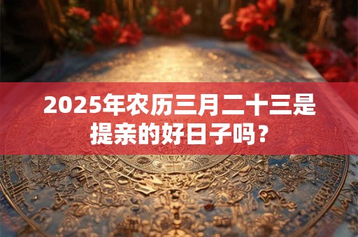 2025年农历三月二十三是提亲的好日子吗？