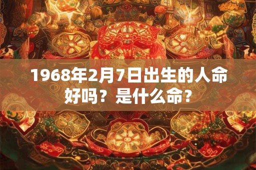 1968年2月7日出生的人命好吗?是什么命? 1968年2月7日出生的人命好吗?是什么命?