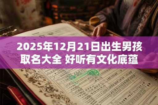 2025年12月21日出生男孩取名大全 好听有文化底蕴的名字