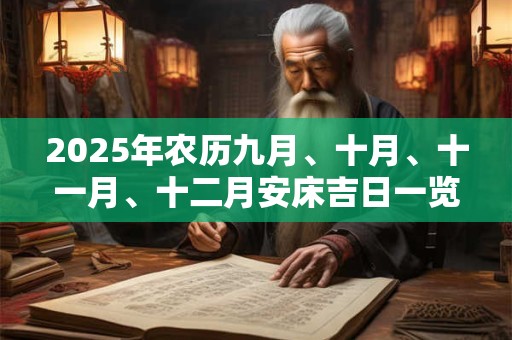 2025年农历九月、十月、十一月、十二月安床吉日一览表 2025年农历九月、十月、十一月、十二月安床吉日一览表