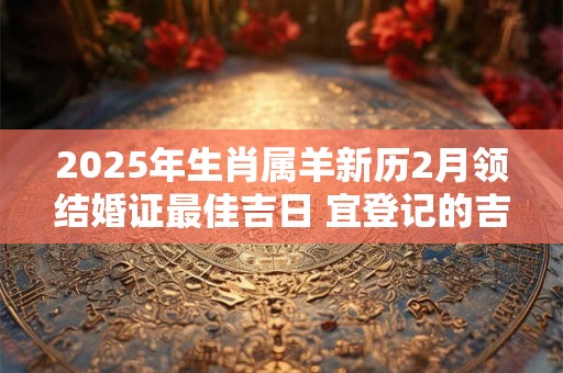 2025年生肖属羊新历2月领结婚证最佳吉日 宜登记的吉利日子 2025年生肖属羊新历2月领结婚证最佳吉日 宜登记的吉利日子