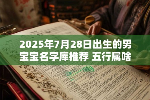 2025年7月28日出生的男宝宝名字库推荐 五行属啥