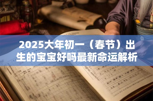 2026大年初一（春节）出生的宝宝好吗最新命运解析！
