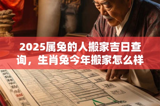 2025属兔的人搬家吉日查询，生肖兔今年搬家怎么样