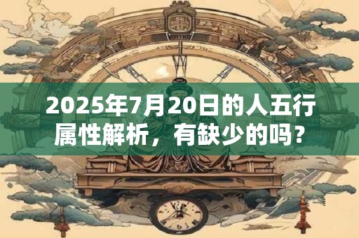 2025年7月20日的人五行属性解析，有缺少的吗？