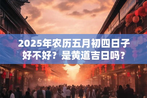 2025年农历五月初四日子好不好?是黄道吉日吗? 2025年农历五月初四日子好不好?是黄道吉日吗?