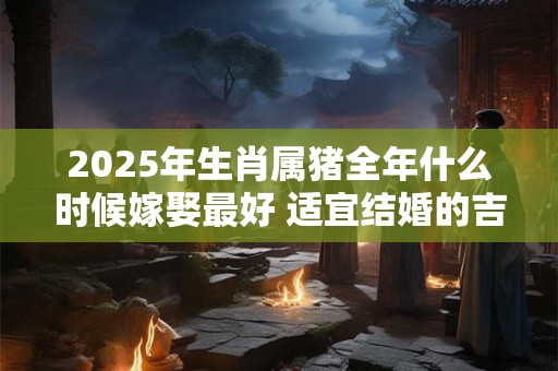2025年生肖属猪全年什么时候嫁娶最好 适宜结婚的吉日