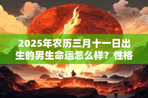 2025年农历三月十一日出生的男生命运怎么样？性格怎么样？