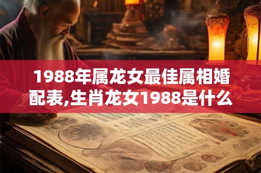 1988年属龙女最佳属相婚配表,生肖龙女1988是什么命