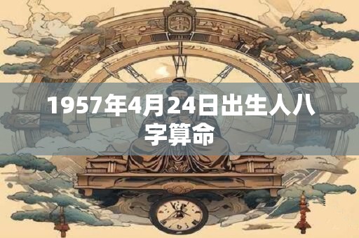 1957年4月24日出生人八字算命