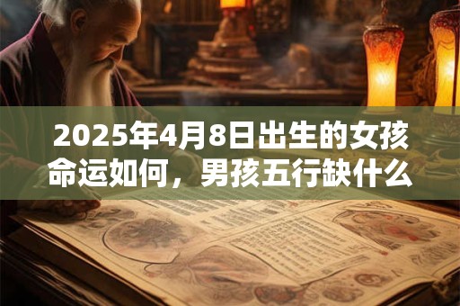 2026年4月8日出生的女孩命运如何，男孩五行缺什么